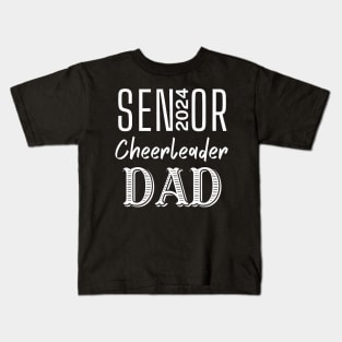 2024 Senior Cheerleader Varsity Cheer Team Dad Pop Novelty Kids T-Shirt